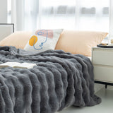 Fluffy Rabbit Fur Blanket