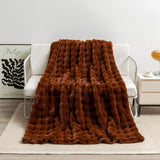 Fluffy Rabbit Fur Blanket